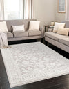 Savannah Elegance Collection Area Rug - Augusta (Light Gray) Rectangle Light Gray  lifestyle 10