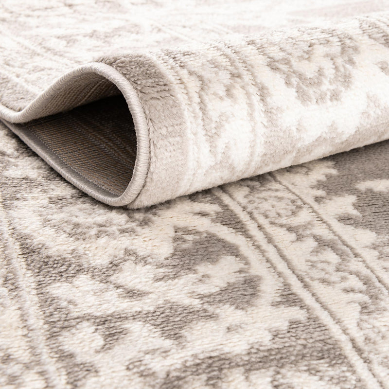 Savannah Elegance Collection Area Rug - Augusta (Light Gray) Rectangle Light Gray  lifestyle 8