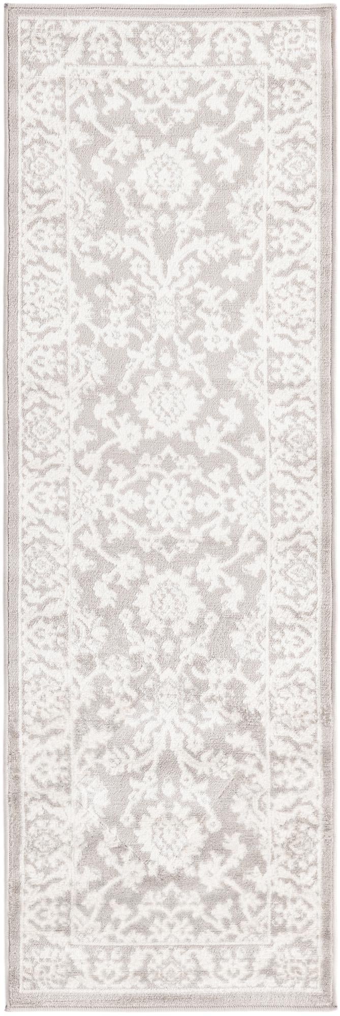 Savannah Elegance Collection Area Rug - Augusta (Light Gray) Runner Light Gray  lifestyle 24