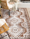 Savannah Elegance Collection Area Rug -  Tybee (Brown) Rectangle Brown  lifestyle 11