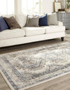 Savannah Elegance Collection Area Rug -  Tybee (Ivory Aqua) Rectangle Ivory Aqua  lifestyle 3