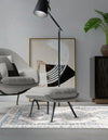 Savannah Elegance Collection Area Rug -  Tybee (Ivory Aqua) Rectangle Ivory Aqua  lifestyle 9