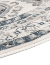 Savannah Elegance Collection Area Rug -  Tybee (Ivory Aqua) Round Ivory Aqua  lifestyle 40