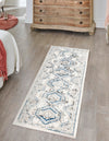 Savannah Elegance Collection Area Rug -  Tybee (Ivory Aqua) Runner Ivory Aqua  lifestyle 71