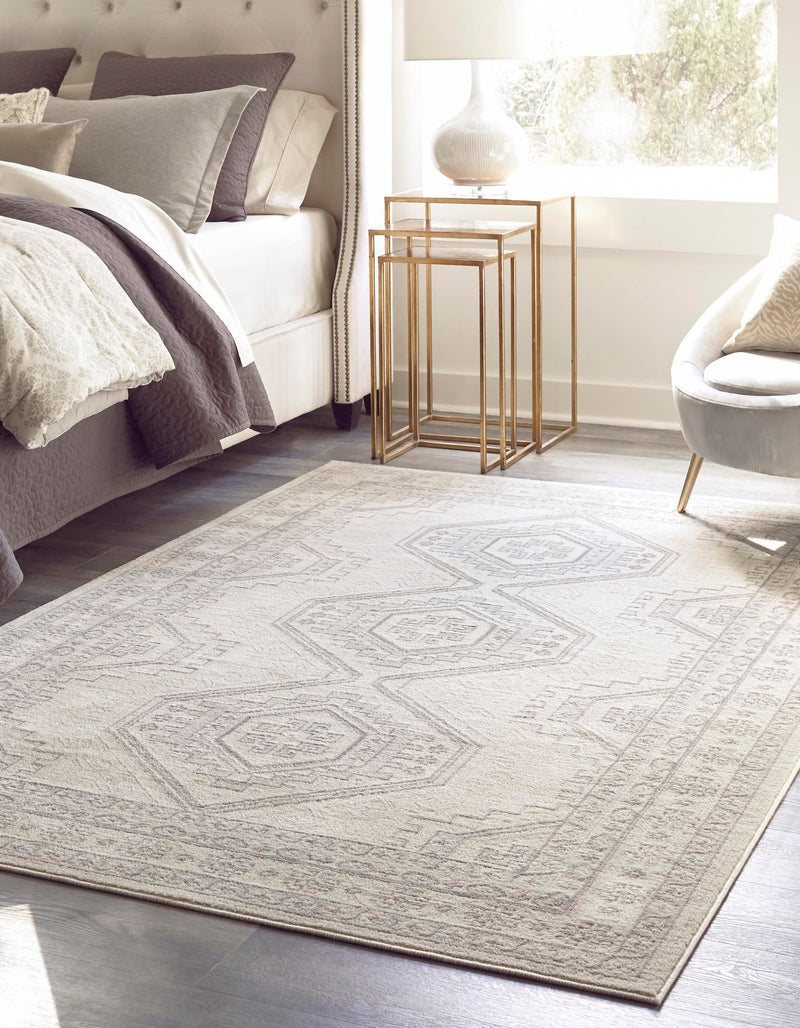 Savannah Elegance Collection Area Rug -  Tybee (Ivory) Rectangle Ivory  lifestyle 3