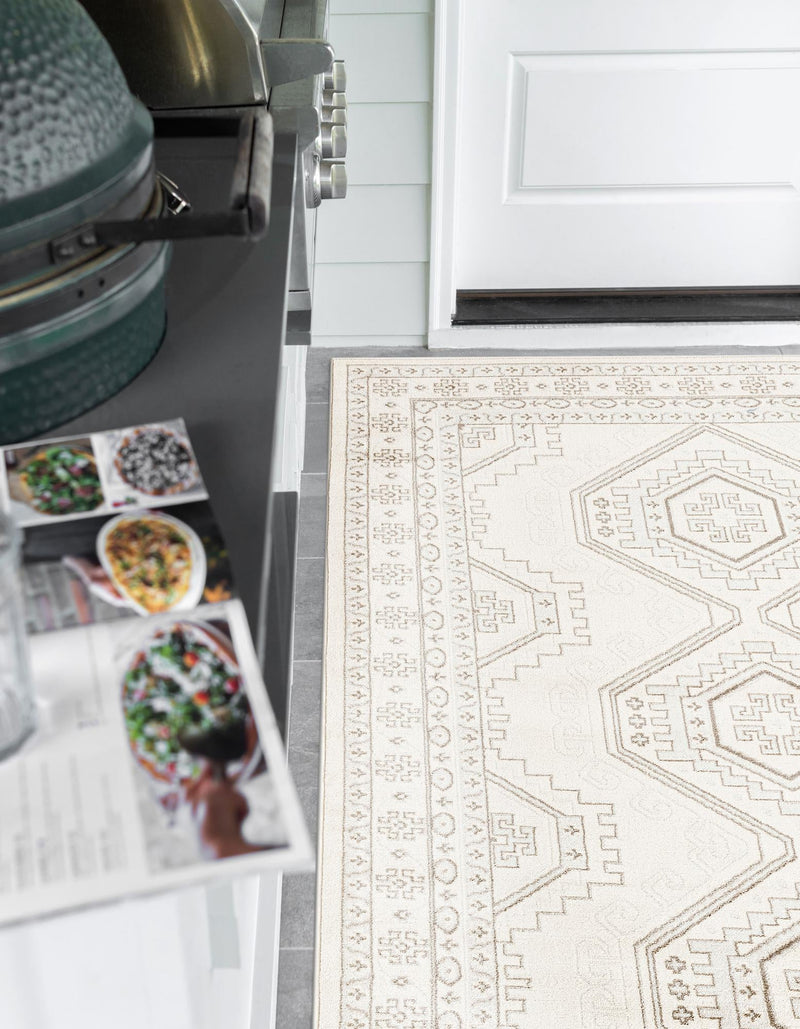 Savannah Elegance Collection Area Rug -  Tybee (Ivory) Rectangle Ivory  lifestyle 4