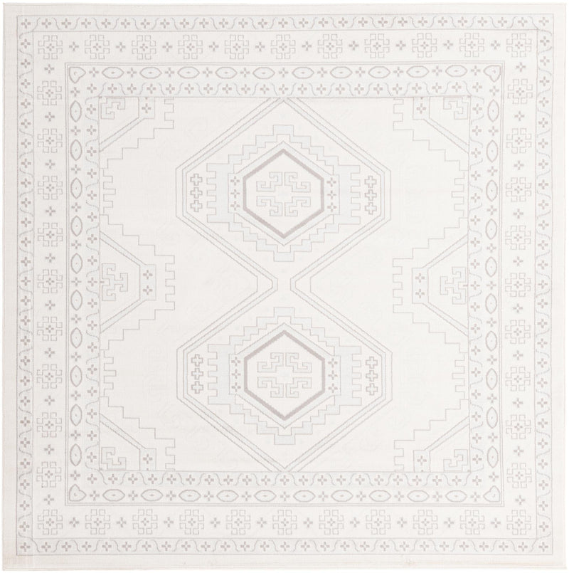 Savannah Elegance Collection Area Rug -  Tybee (Ivory) Square Ivory  lifestyle 10