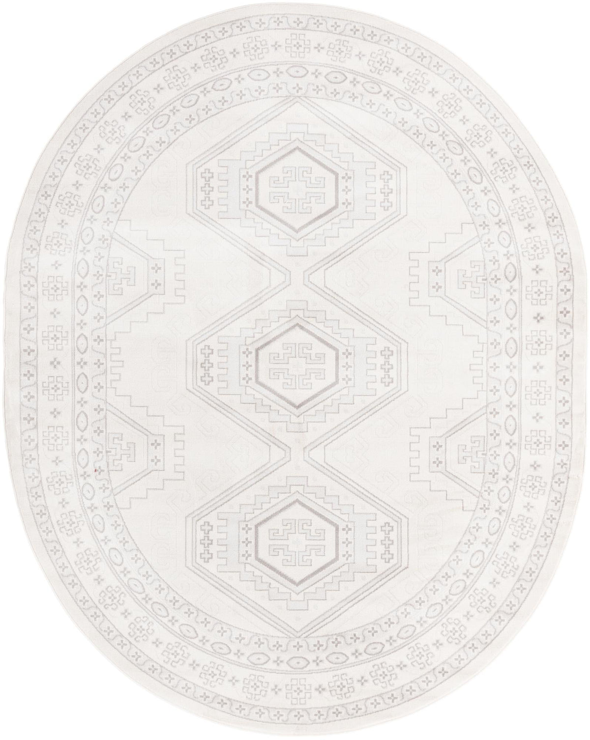Savannah Elegance Collection Area Rug -  Tybee (Ivory) Oval Ivory  lifestyle 11