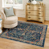 Seville Stripes Collection Area Rug -  Malaga (Navy Blue) Square Navy Blue  lifestyle 67