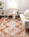 Savannah Elegance Collection Area Rug -  Tybee (Terracotta) Rectangle Terracotta  lifestyle 3