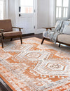 Savannah Elegance Collection Area Rug -  Tybee (Terracotta) Rectangle Terracotta  lifestyle 8