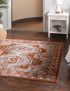 Savannah Elegance Collection Area Rug -  Tybee (Terracotta) Square Terracotta  lifestyle 16