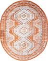 Savannah Elegance Collection Area Rug -  Tybee (Terracotta) Oval Terracotta  lifestyle 12