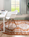 Savannah Elegance Collection Area Rug -  Tybee (Terracotta) Oval Terracotta  lifestyle 17