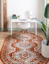 Savannah Elegance Collection Area Rug -  Tybee (Terracotta) Oval Terracotta  lifestyle 22