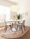 Savannah Elegance Collection Area Rug -  Tybee (Terracotta) Oval Terracotta  lifestyle 47