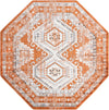 Savannah Elegance Collection Area Rug -  Tybee (Terracotta) Octagon Terracotta  lifestyle 13