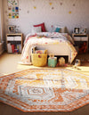 Savannah Elegance Collection Area Rug -  Tybee (Terracotta) Octagon Terracotta  lifestyle 48