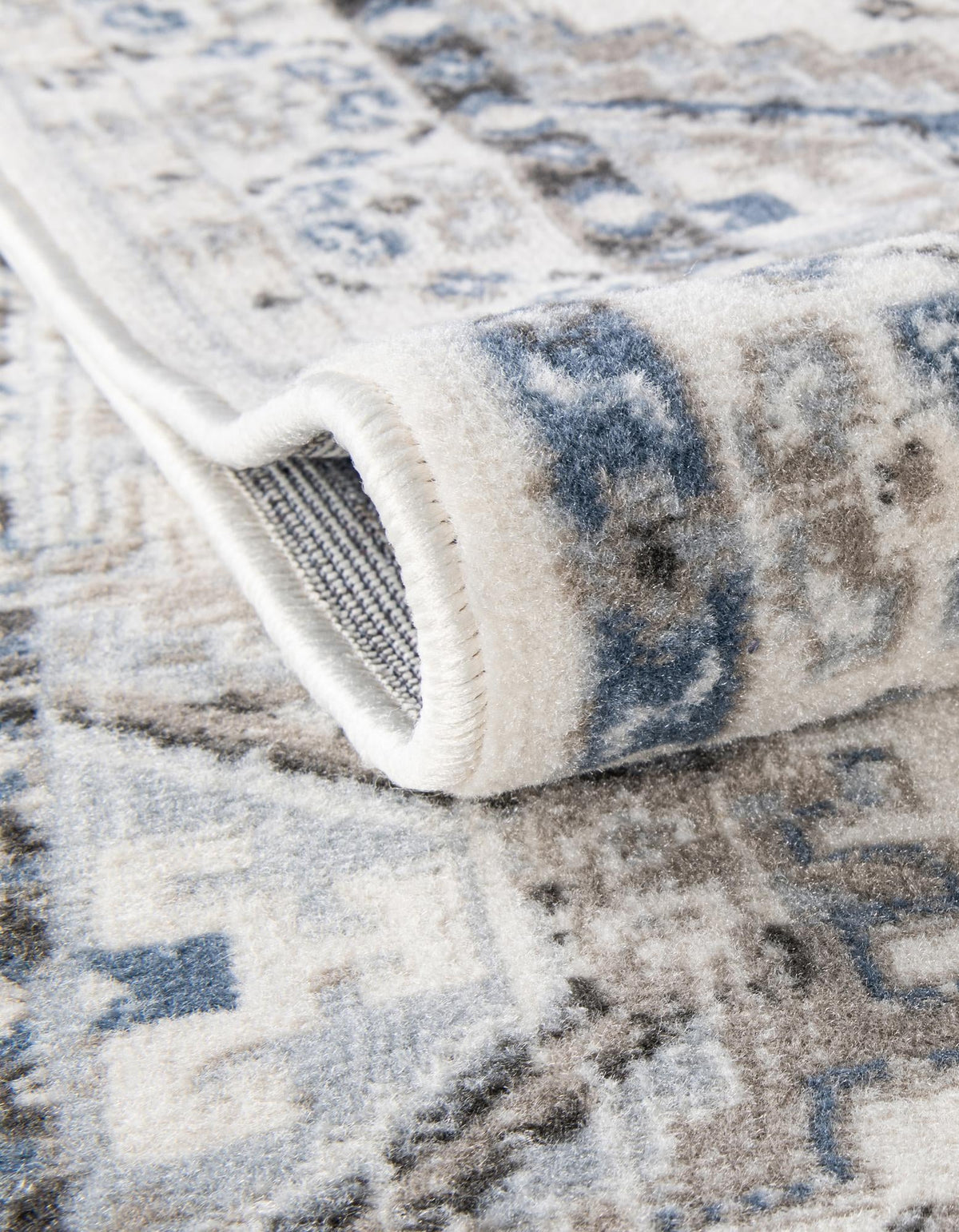 Savannah Elegance Collection Area Rug -  Tybee (Gray Blue) Rectangle Gray Blue  lifestyle 6