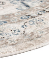 Savannah Elegance Collection Area Rug -  Tybee (Gray Blue) Round Gray Blue  lifestyle 44