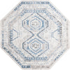 Savannah Elegance Collection Area Rug -  Tybee (Gray Blue) Octagon Gray Blue  lifestyle 18