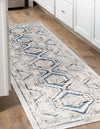Savannah Elegance Collection Area Rug -  Tybee (Gray Blue) Runner Gray Blue  lifestyle 56