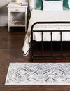 Savannah Elegance Collection Area Rug -  Tybee (Gray Blue) Runner Gray Blue  lifestyle 61