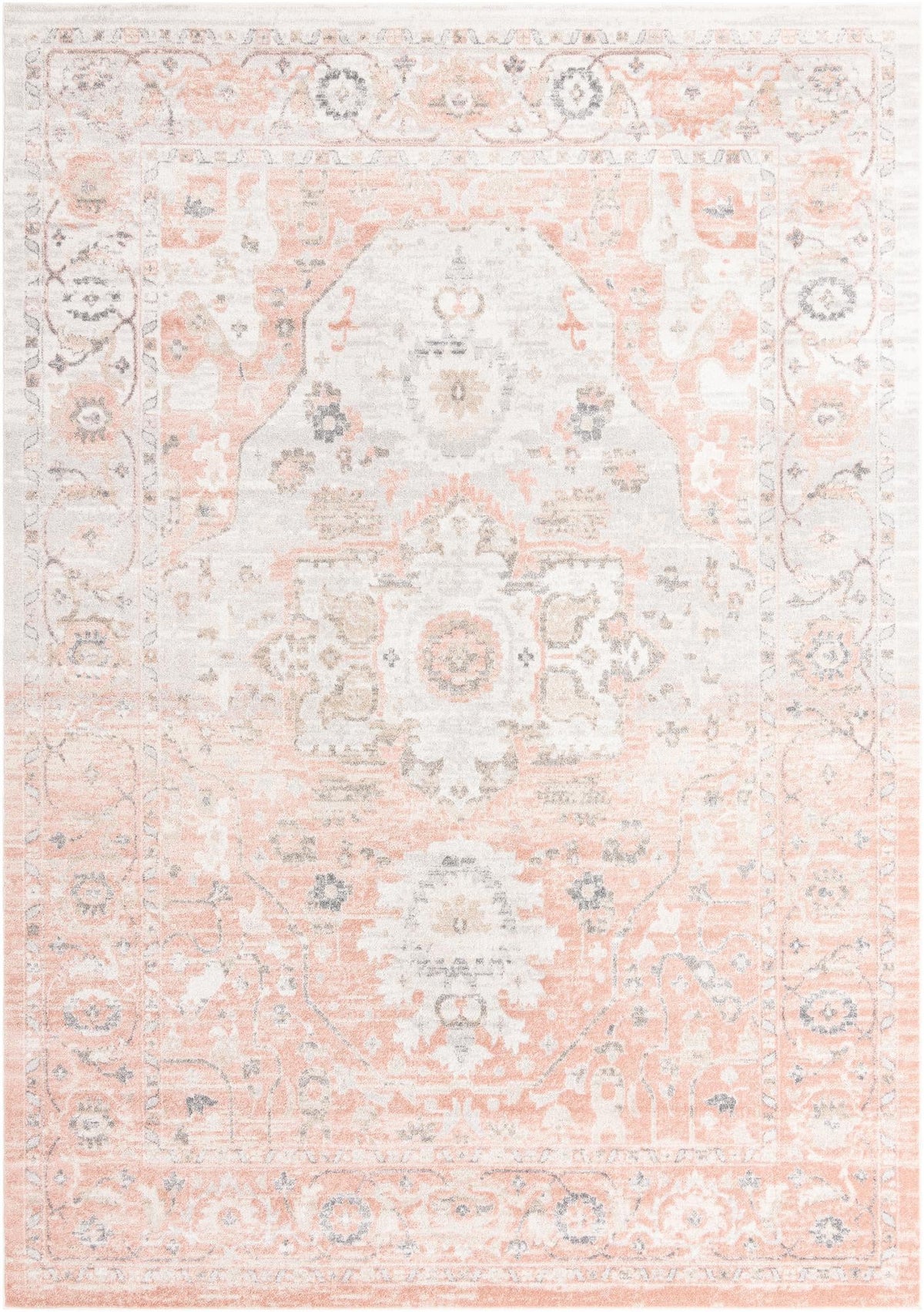 Parisian Elegance Collection Area Rug - Versailles (Rose Pink) Rectangle Rose Pink  lifestyle 2