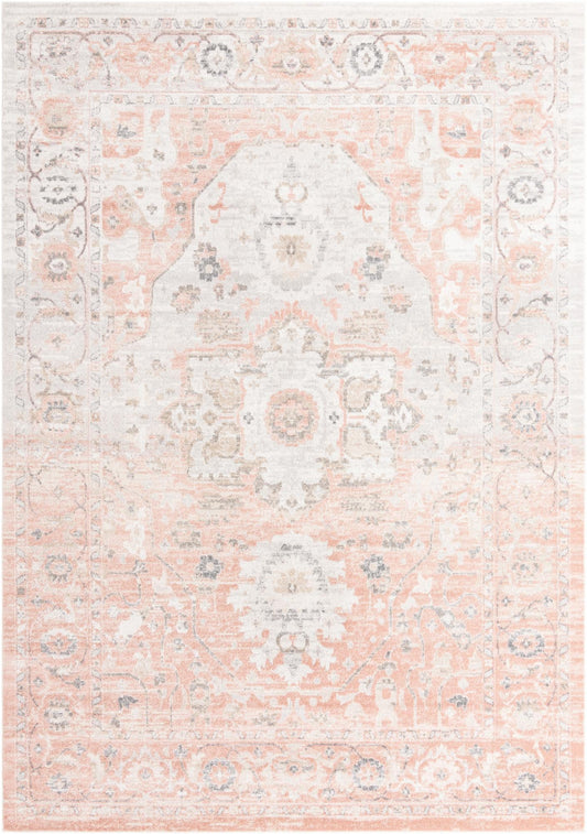 Parisian Elegance Collection Area Rug - Versailles (Rose Pink) Rectangle Rose Pink  lifestyle 2