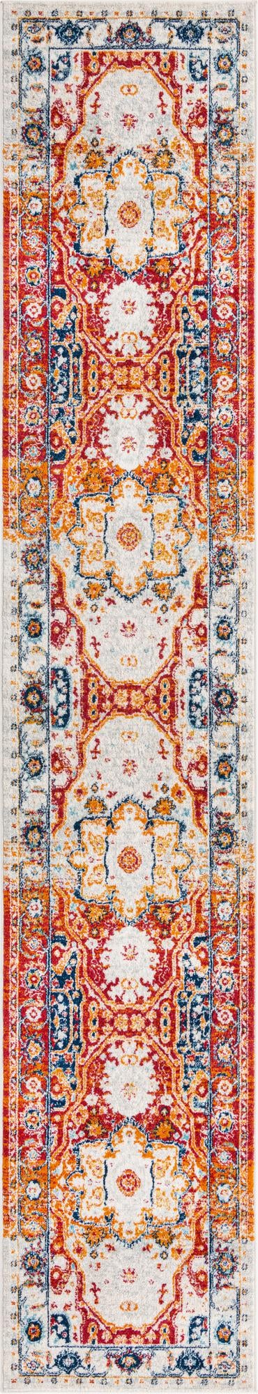 Parisian Elegance Collection Area Rug - Versailles (Rust Red) Runner Rust Red  lifestyle 50