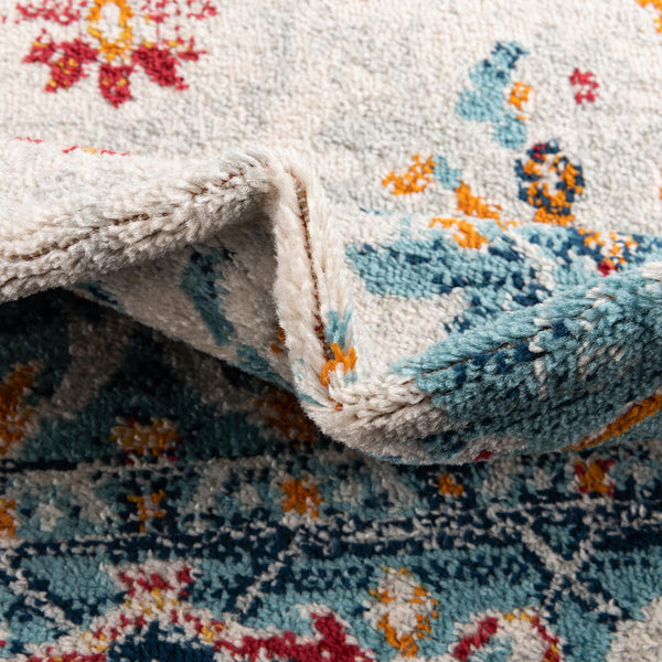 Parisian Elegance Collection Area Rug - Versailles (Teal) Rectangle Teal  lifestyle 7