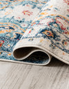 Parisian Elegance Collection Area Rug - Versailles (Teal) Octagon Teal  lifestyle 21