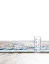 Parisian Elegance Collection Area Rug - Versailles (Teal) Octagon Teal  lifestyle 22