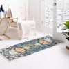 Parisian Elegance Collection Area Rug - Versailles (Teal) Runner Teal  lifestyle 57