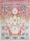 Parisian Elegance Collection Area Rug - Versailles (Pink Gray) Rectangle Pink Gray  lifestyle 2