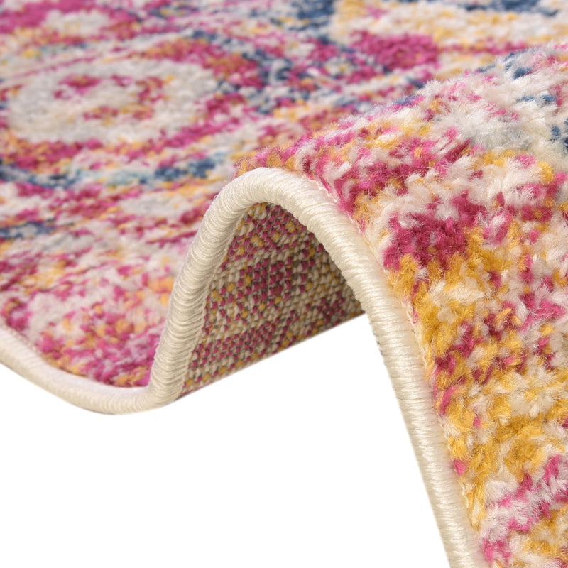 Parisian Elegance Collection Area Rug - Versailles (Pink Gray) Rectangle Pink Gray  lifestyle 9