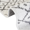 Marrakesh Lattice Collection Area Rug - Casablanca (Ivory Black) Rectangle Ivory Black  lifestyle 17