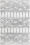 Marrakesh Lattice Collection Area Rug - Casablanca (Ivory Black) Rectangle Ivory Black  lifestyle 2