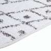 Marrakesh Lattice Collection Area Rug - Casablanca (Ivory Black) Round Ivory Black  lifestyle 63