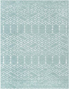 Marrakesh Lattice Collection Area Rug - Casablanca (Aqua) Rectangle Aqua  lifestyle 2