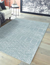 Marrakesh Lattice Collection Area Rug - Casablanca (Aqua) Rectangle Aqua  lifestyle 2
