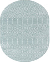 Marrakesh Lattice Collection Area Rug - Casablanca (Aqua) Oval Aqua  lifestyle 26