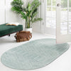 Marrakesh Lattice Collection Area Rug - Casablanca (Aqua) Oval Aqua  lifestyle 113
