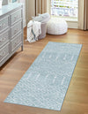 Marrakesh Lattice Collection Area Rug - Casablanca (Aqua) Runner Aqua  lifestyle 33
