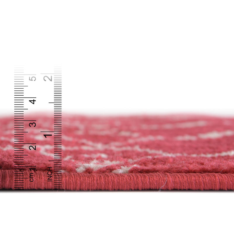 Marrakesh Lattice Collection Area Rug - Casablanca (Raspberry Pink) Rectangle Raspberry Pink  lifestyle 12