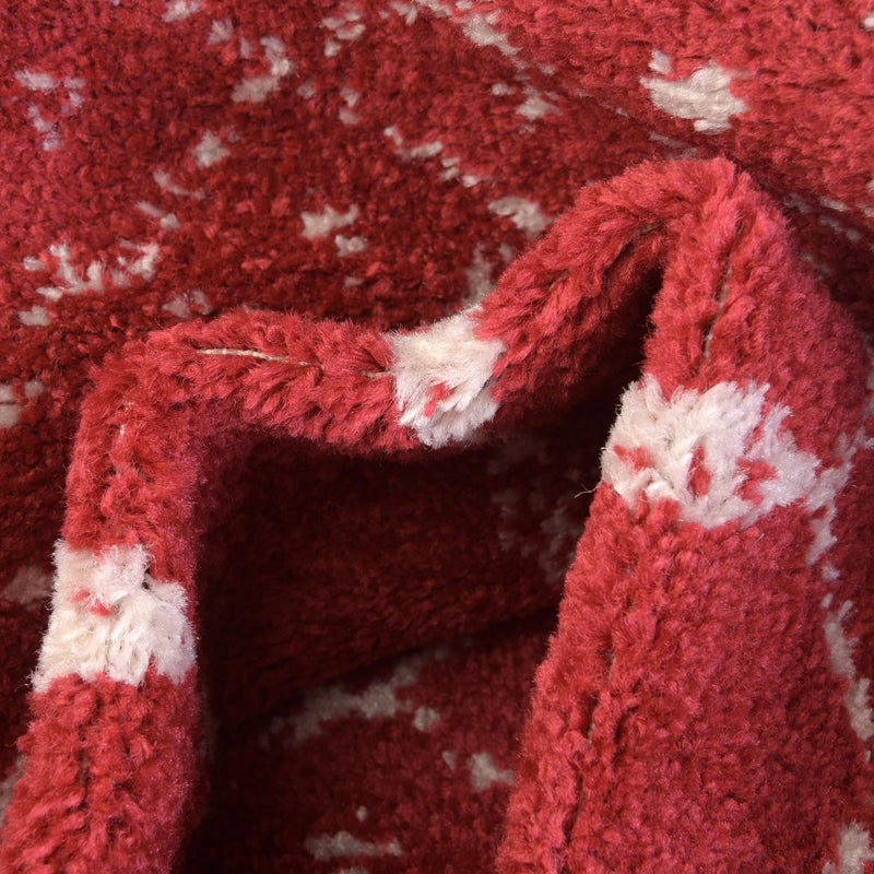 Marrakesh Lattice Collection Area Rug - Casablanca (Raspberry Pink) Rectangle Raspberry Pink  lifestyle 15