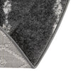 Marrakesh Lattice Collection Area Rug - Casablanca (Charcoal Gray) Round Charcoal Gray  lifestyle 75