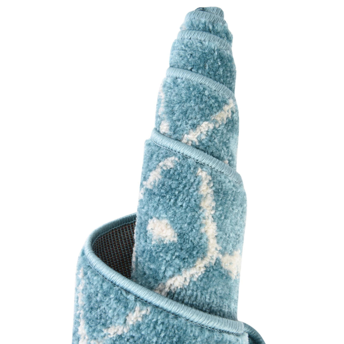 Marrakesh Lattice Collection Area Rug - Casablanca (Teal blue) Rectangle Teal blue  lifestyle 18
