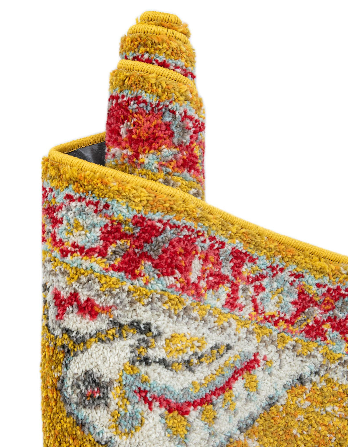 Brighton Terrace Collection Area Rug - Hove (Gold) Octagon Gold  lifestyle 135