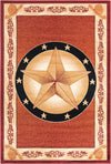 Frontier Trails Collection Area Rug - Redwood Rectangle Red  lifestyle 5